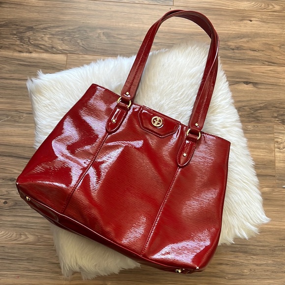 Giani Bernini Handbags - Red Pleather Handbag Giani Bernini